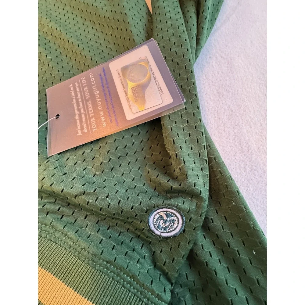 NUYU State of Mind Colorado State Rams Mesh Green Sweatshirt Sz L $76